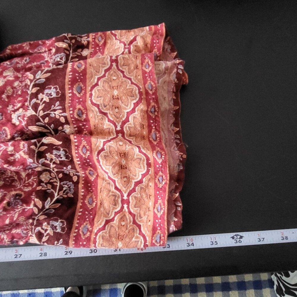 American Eagle Womens Floral Paisley Long Sleeve Mini Dress Size Small Boho Date - Picture 8 of 12